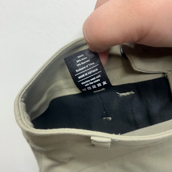 Public Rec Pants Womens 28x28 tan All Day crop Straight Leg Golf Performance - Picture 9 of 12